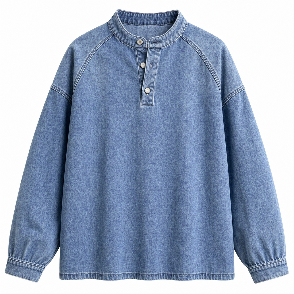 Gensre i vintage-stil, løstsittende og uformell for menn