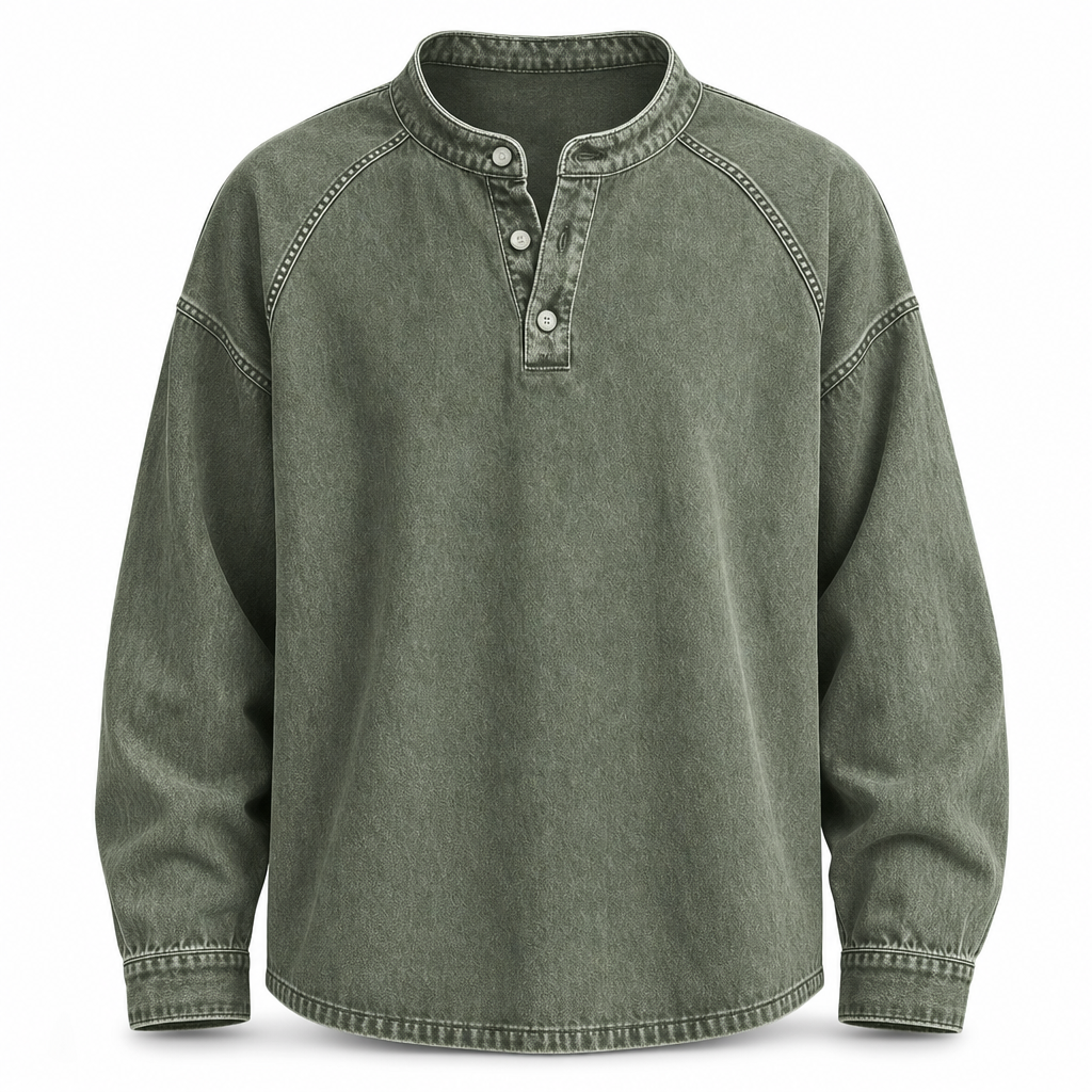 Gensre i vintage-stil, løstsittende og uformell for menn