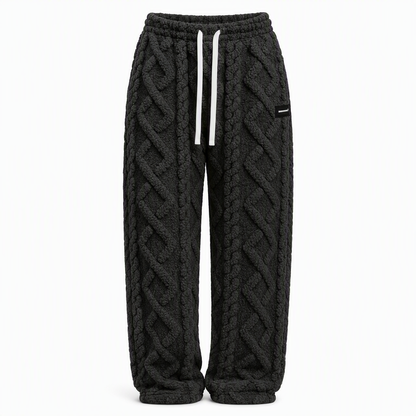 Dame uformelle varme fritidsbukser med flanellforing
