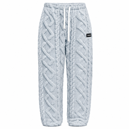 Dame uformelle varme fritidsbukser med flanellforing