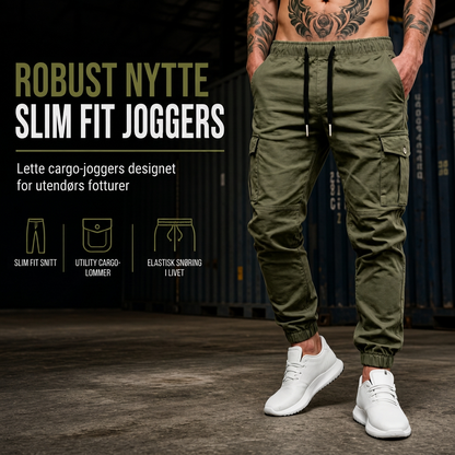 Lette uformelle cargobukser utendørs turjoggere for høst- og vinteridrett, løping og trening