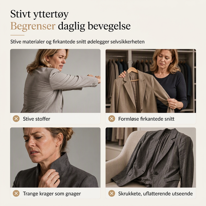 Hundetannmønster med åpen front, delt stålkrage og smal passform
