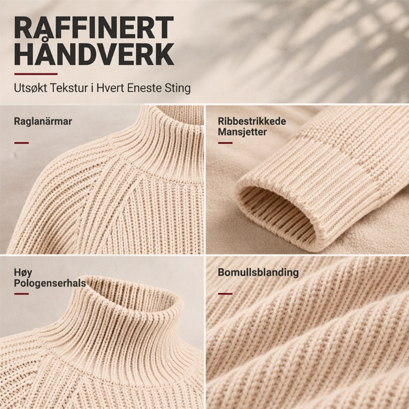 🔥 50% RABATT❄️ | Strikket rullekragekjole for dame – Myk & avslappet vinterpassform