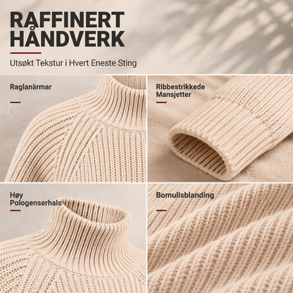 🔥 50% RABATT❄️ | Strikket rullekragekjole for dame – Myk & avslappet vinterpassform