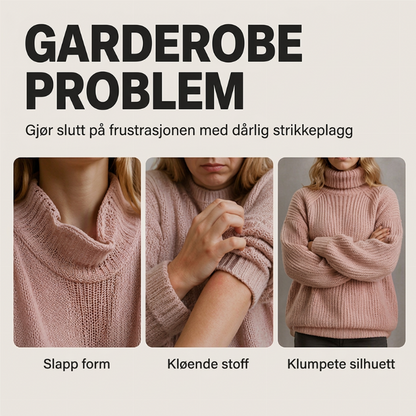 🔥 50% RABATT❄️ | Strikket rullekragekjole for dame – Myk & avslappet vinterpassform