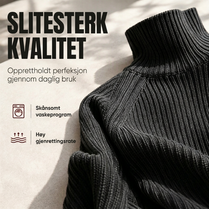 🔥 50% RABATT❄️ | Strikket rullekragekjole for dame – Myk & avslappet vinterpassform