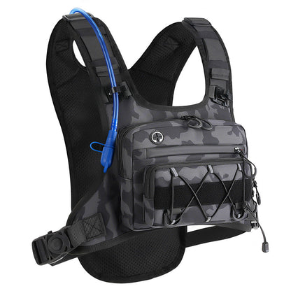 🔥Hot Salg 50% RABATT🔥Sykkelvest foran og bak for menn – Klar for hydrering, 3L oppbevaring, pustende netting 🏃