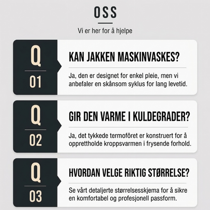 Vanntett herrejakke med hette og plysjfor