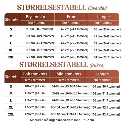 Damesett for uanstrengt eleganse
