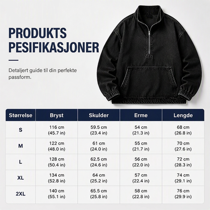 Damesjeansjakke i avslappet passform