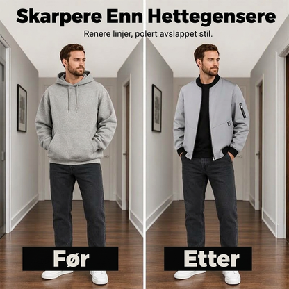 Lett, uformell bomberjakke for menn