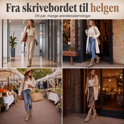 Uformelle slouchy støvletter for kvinner, midt på leggen