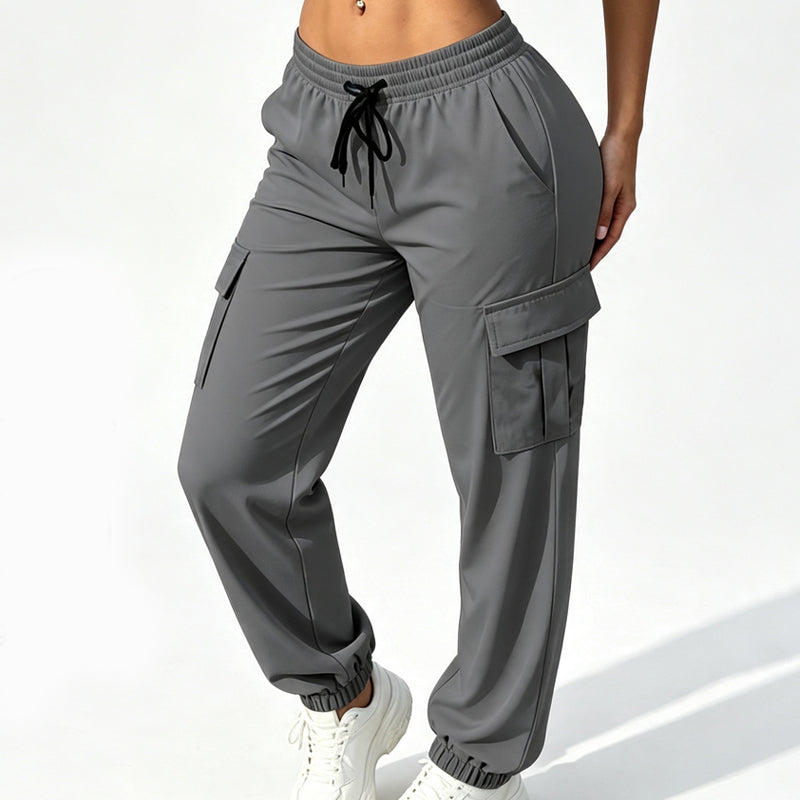 Avslappede cargojoggebukser for kvinner