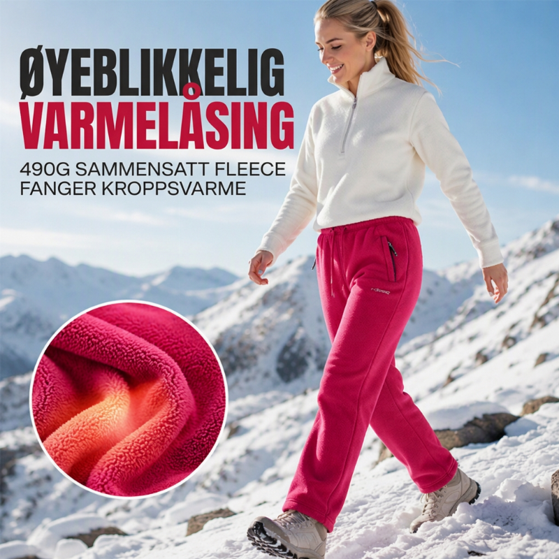 Unisex tykke varme fleecebukser