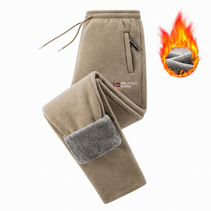 Unisex tykke varme fleecebukser