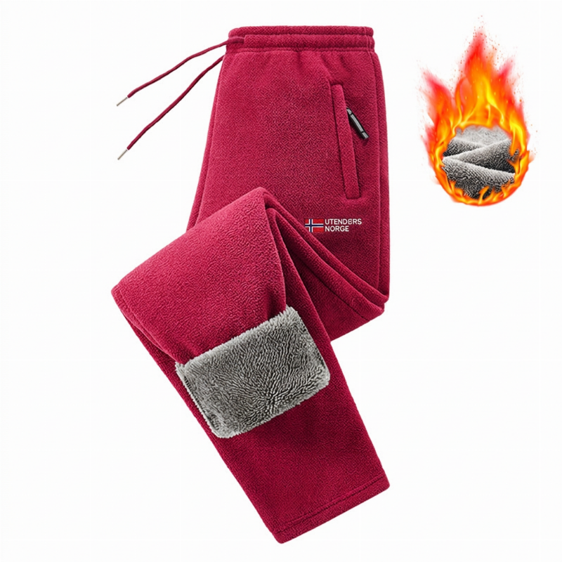 Unisex tykke varme fleecebukser