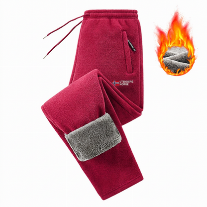 Unisex tykke varme fleecebukser