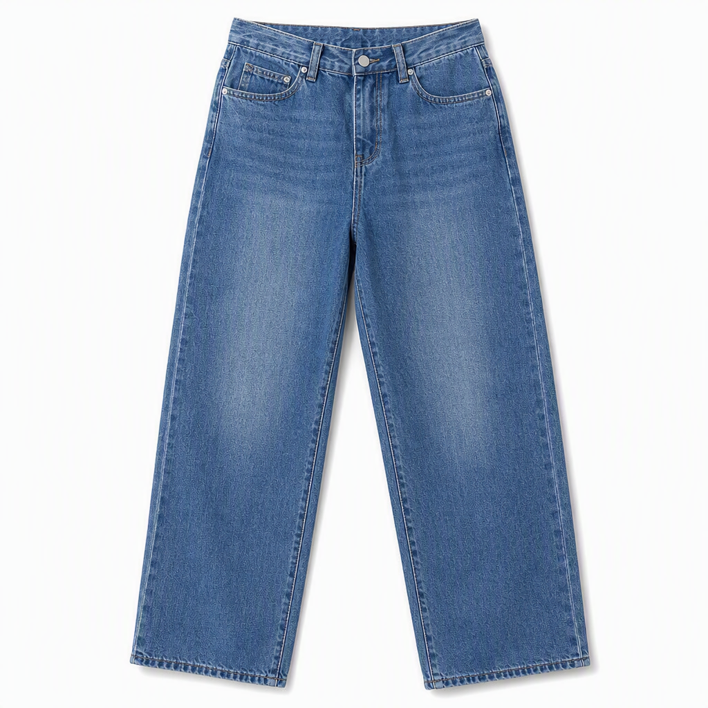 Klassiske rette ben-jeans for menn