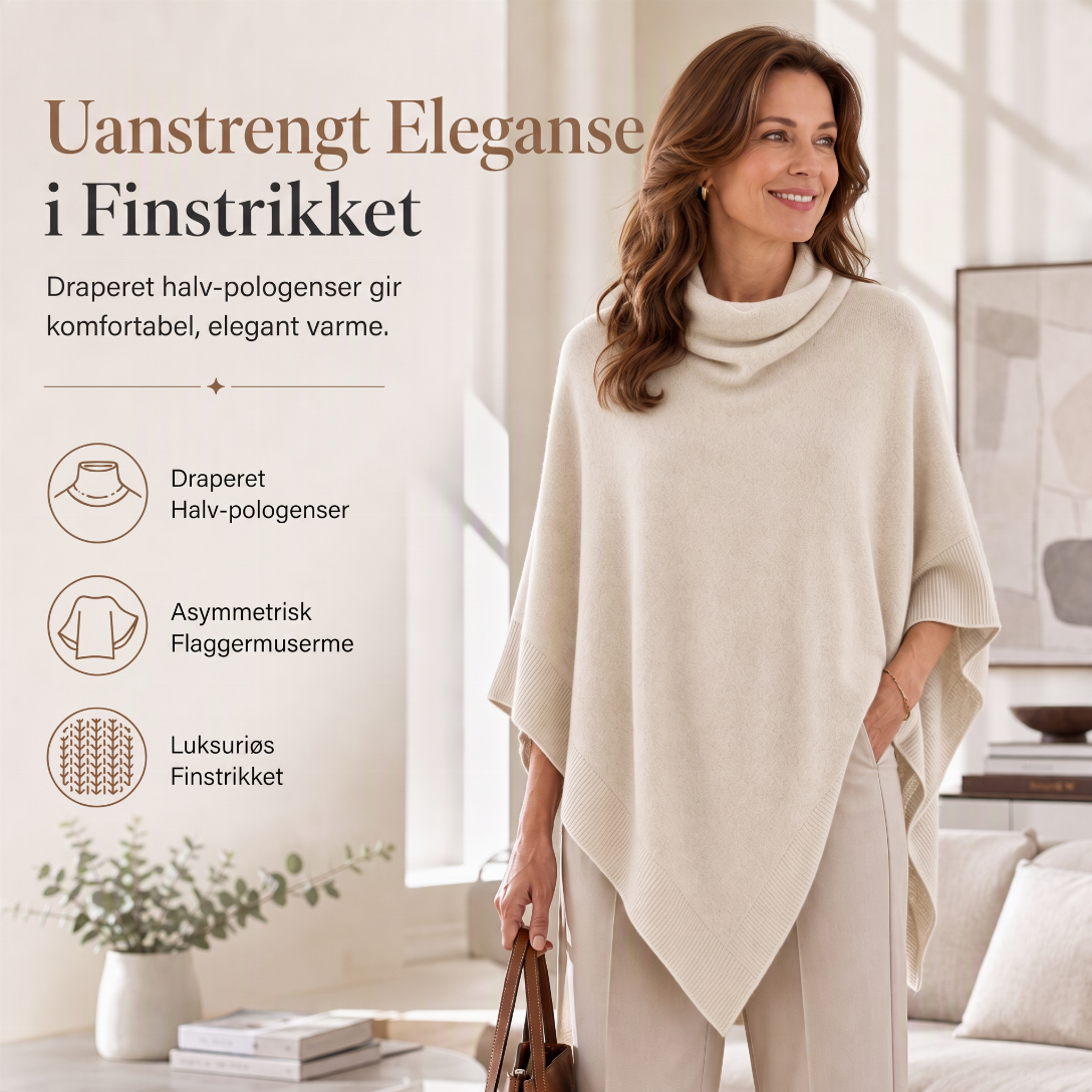 Elegant strikket sjal for kvinner, ensfarget, løs passform, allsidig kappe