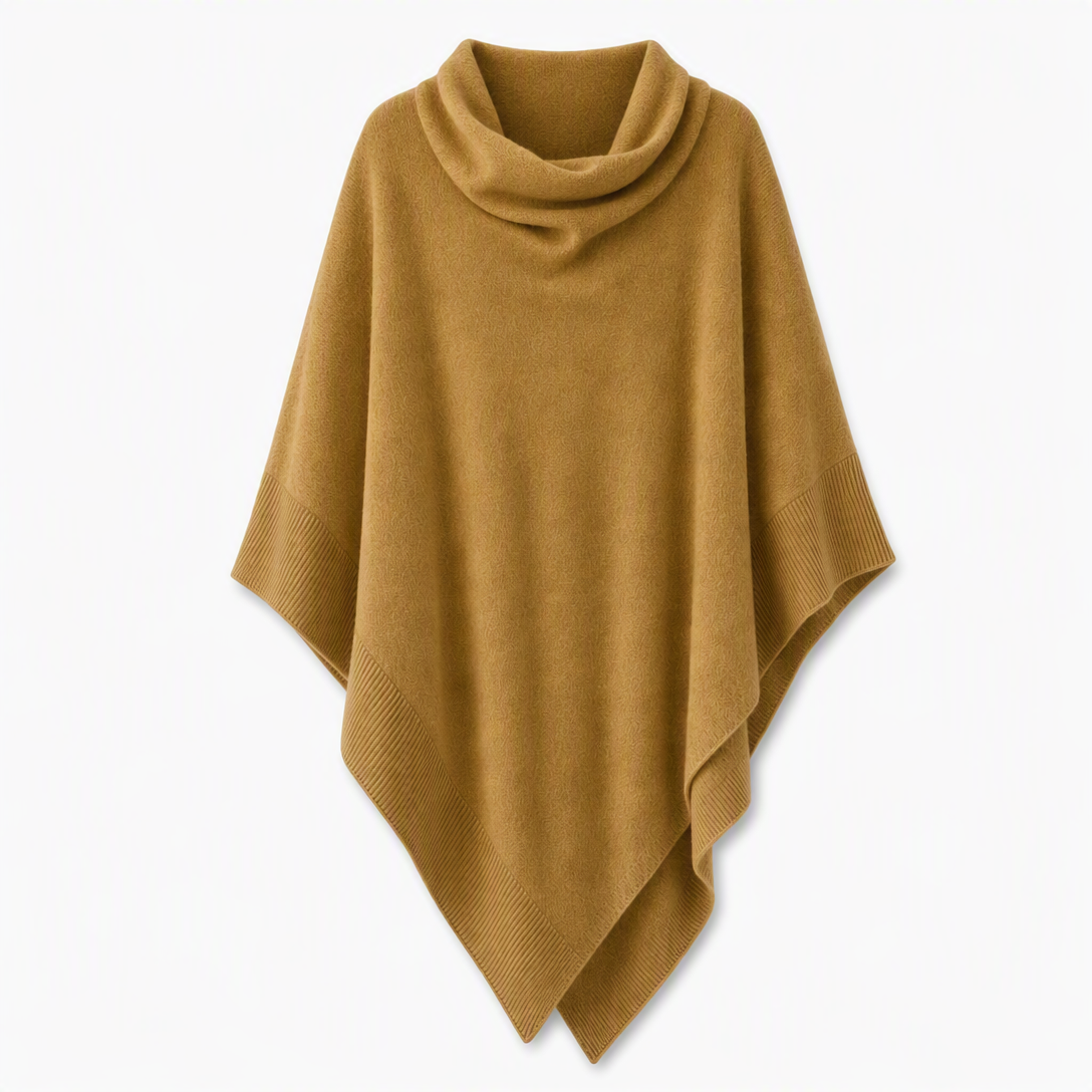 Elegant strikket sjal for kvinner, ensfarget, løs passform, allsidig kappe