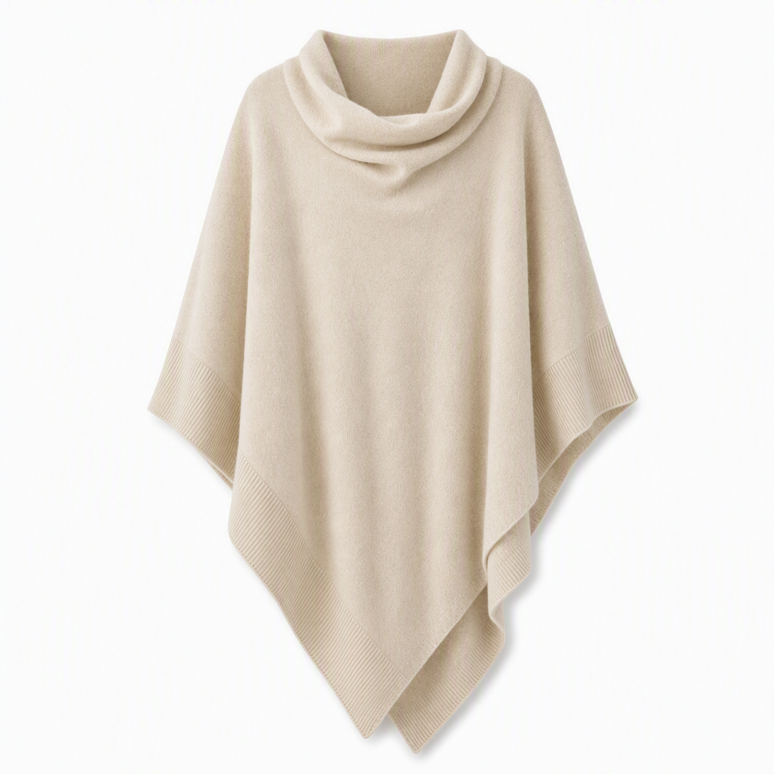 Elegant strikket sjal for kvinner, ensfarget, løs passform, allsidig kappe