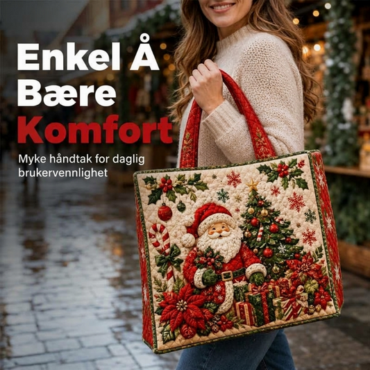 Vattert handlenett med juletema