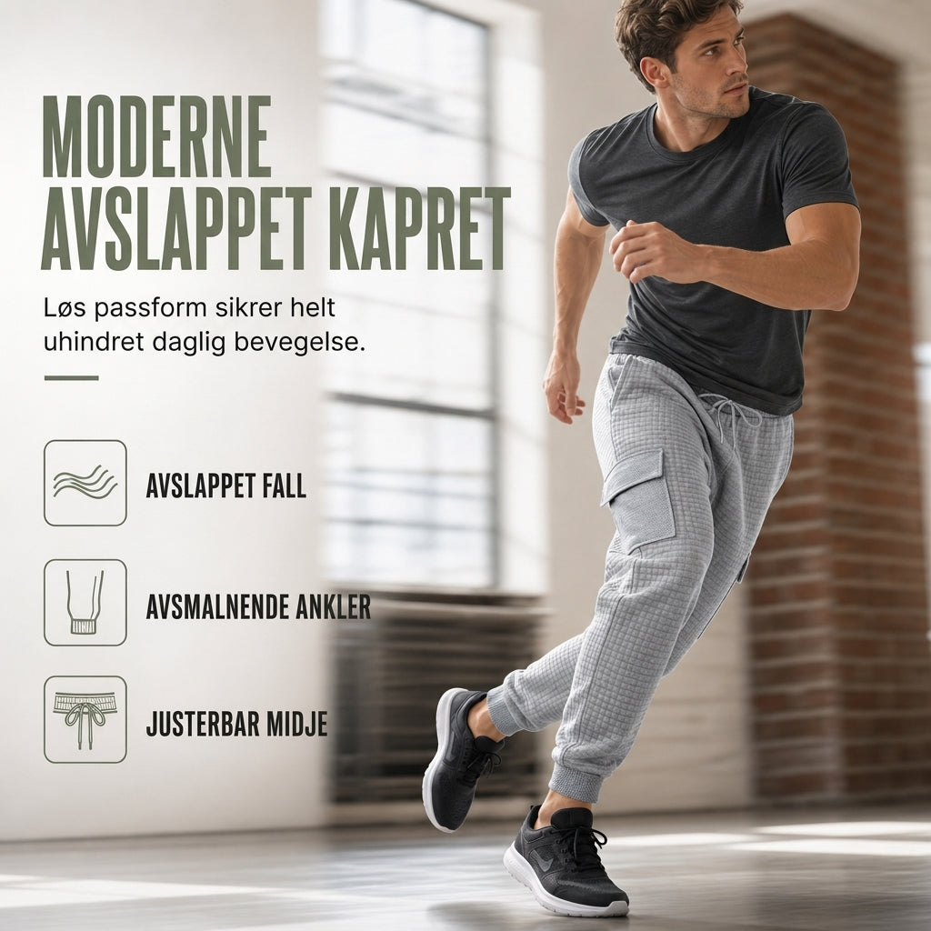 Menns uformelle cargo-joggebukser