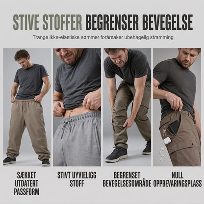 Menns uformelle cargo-joggebukser