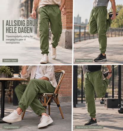Menns uformelle cargo-joggebukser