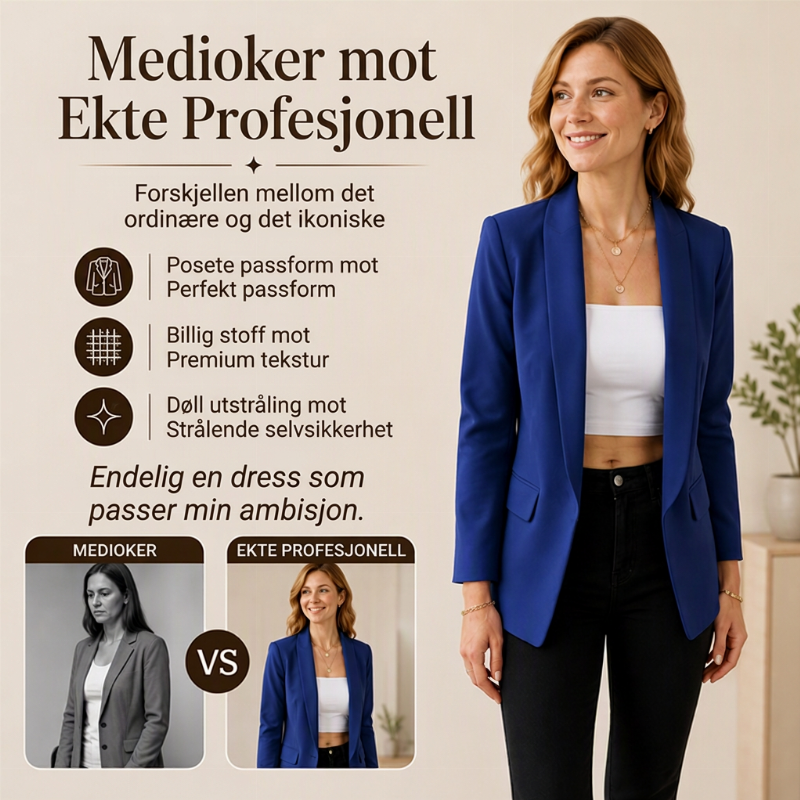 Kvinner uformell allsidig smekker dressjakke