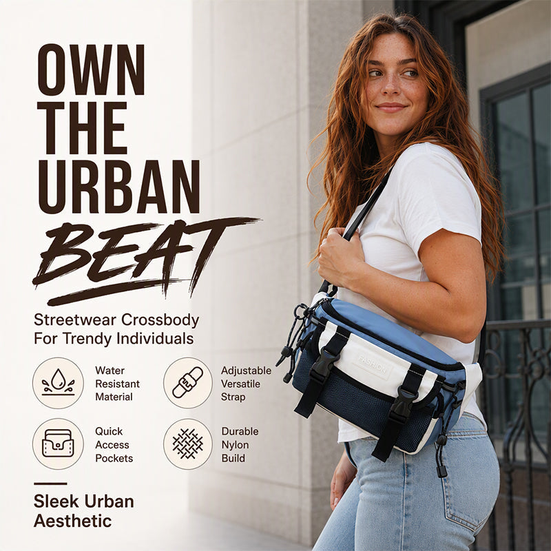 Unisex trendy sports skulderveske