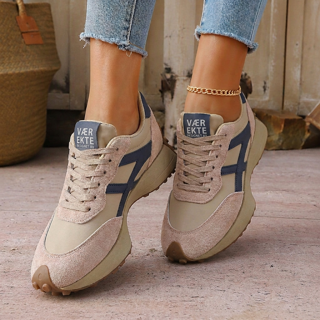 Casual lette plattformsneakers for kvinner