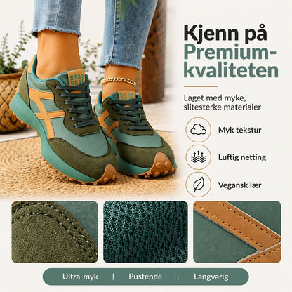 Casual lette plattformsneakers for kvinner