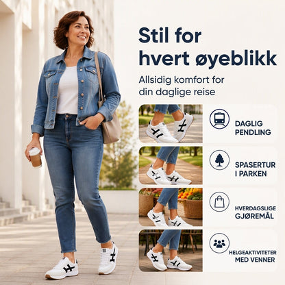 Casual lette plattformsneakers for kvinner