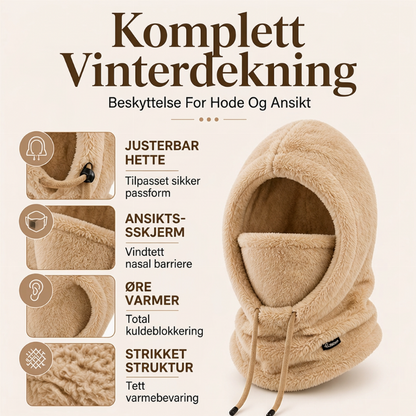 Unisex vindtett termisk sykkelbalaklava