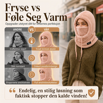 Unisex vindtett termisk sykkelbalaklava