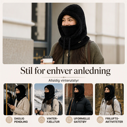 Unisex vindtett termisk sykkelbalaklava