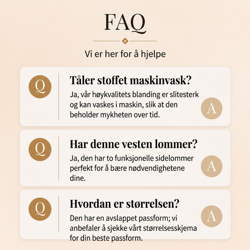 Varm, avslappet sherpa-vest for kvinner