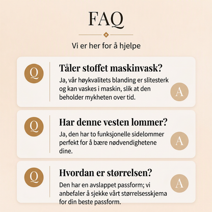 Varm, avslappet sherpa-vest for kvinner