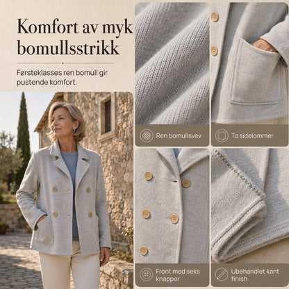 Klassisk ytterjakke i ensfarget design