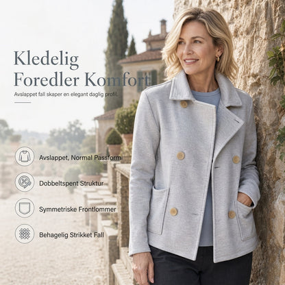 Klassisk ytterjakke i ensfarget design