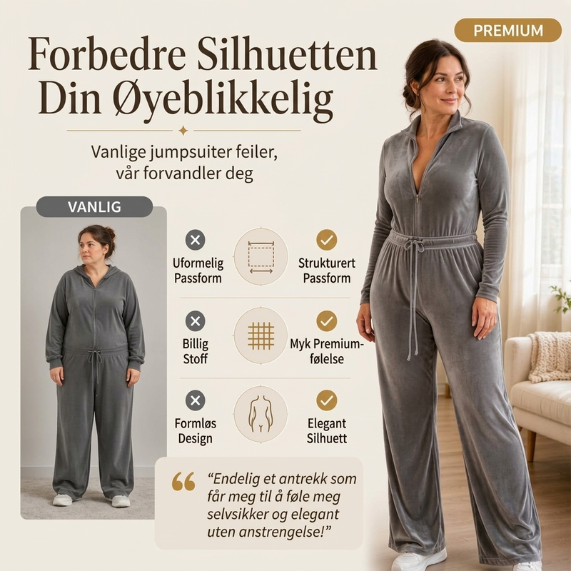 Chic midjekort velvet-dress for kvinner