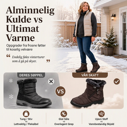 Vinterstøvler for kvinner med pelsfôr