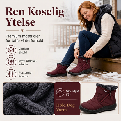 Vinterstøvler for kvinner med pelsfôr