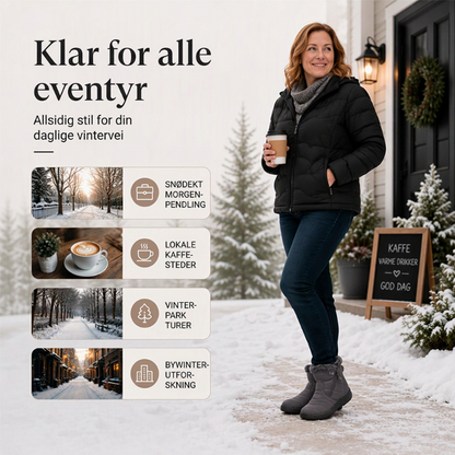 Vinterstøvler for kvinner med pelsfôr