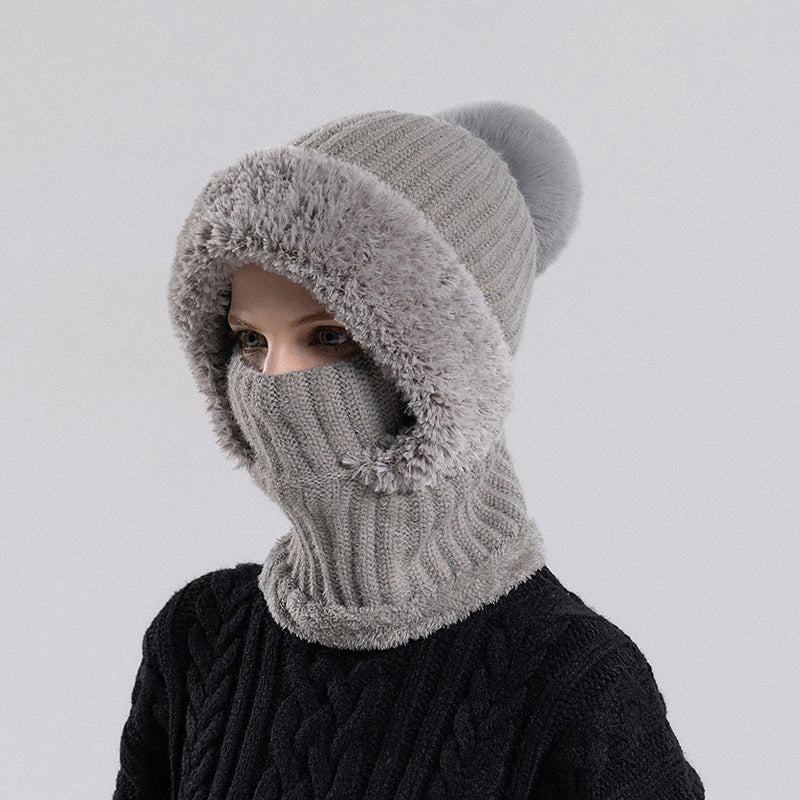 ❄️ 50% RABATT | 3-i-1 strikket vinterbalaklava – lue, ansiktsmaske & halsvarmer