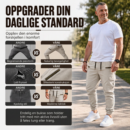Herre, tilfeldig, slank passform Cargo-bukse