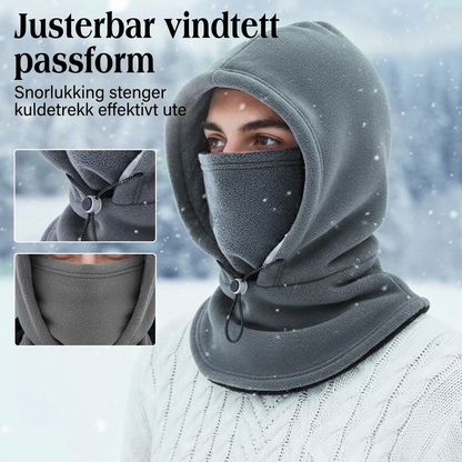 Termisk balaklava-ansiktsmaske med snøring