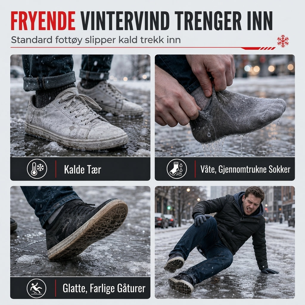 Vinterhøye snestøvler for kvinner, vanntette sklisikre utendørs høye støvler med tykt pelskant og såle