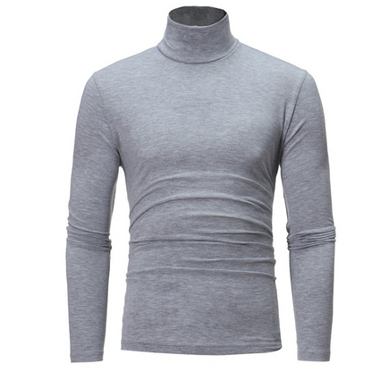Menns tettsittende genser med falsk turtleneck